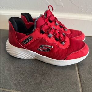 Skechers Kids Red Slip-Ins Sneakers
